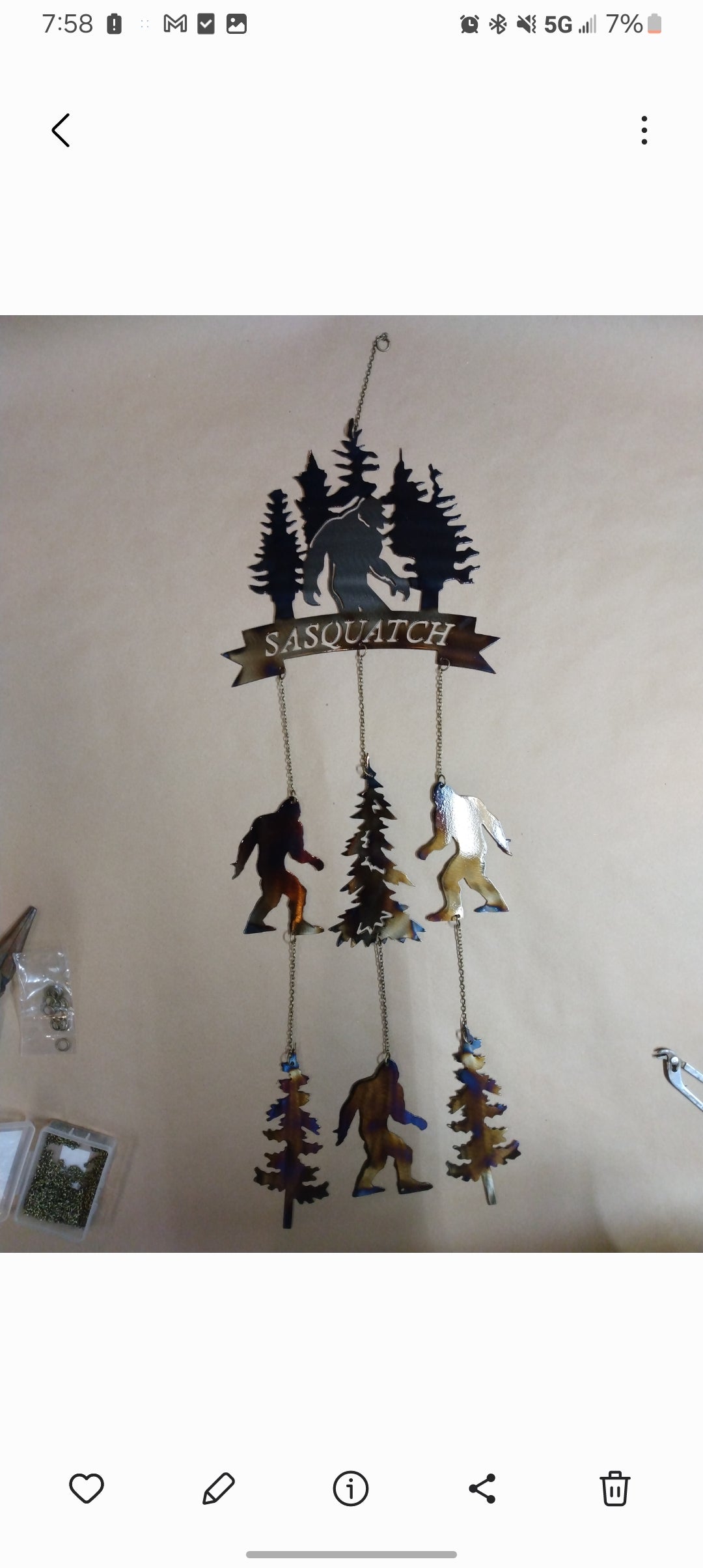 Sasquatch windchime